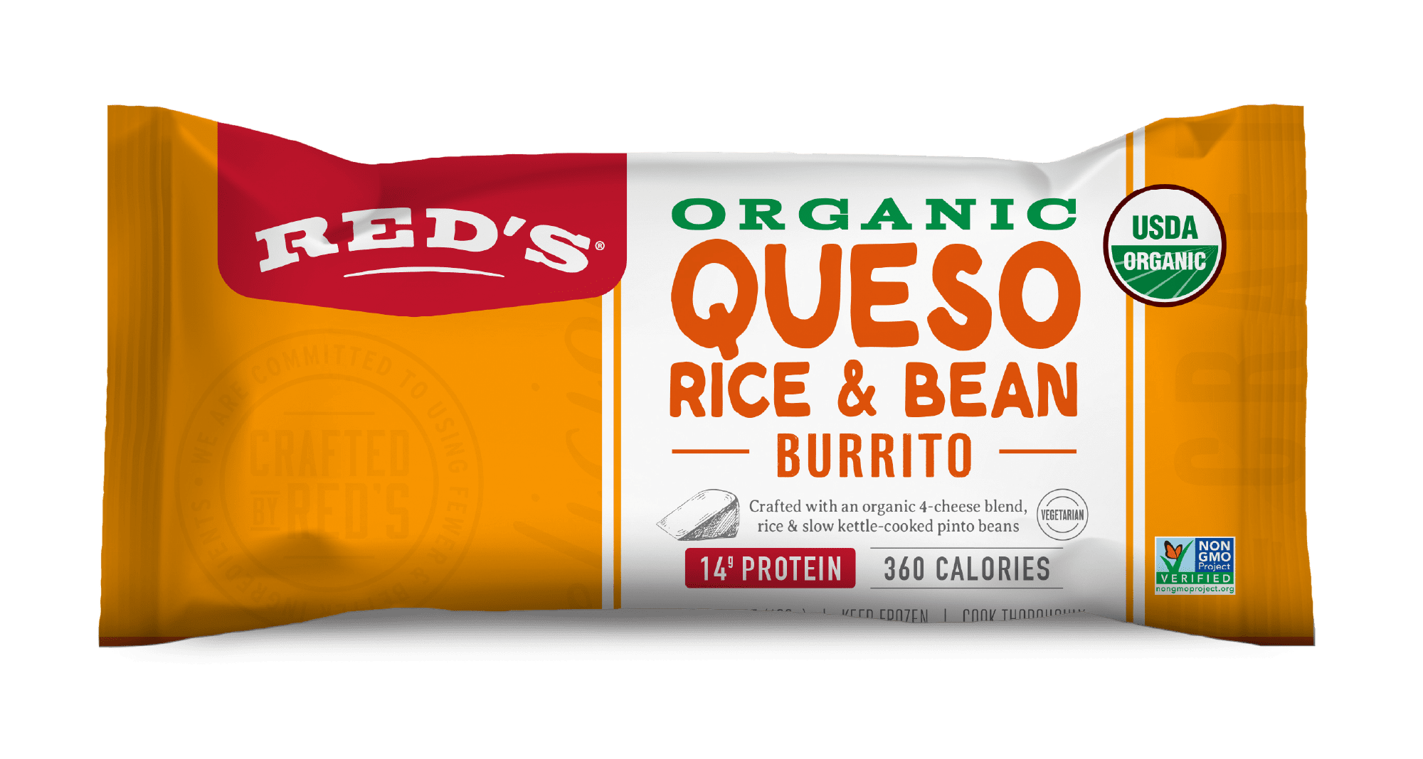 Organic QUESO RICE & BEAN Burrito